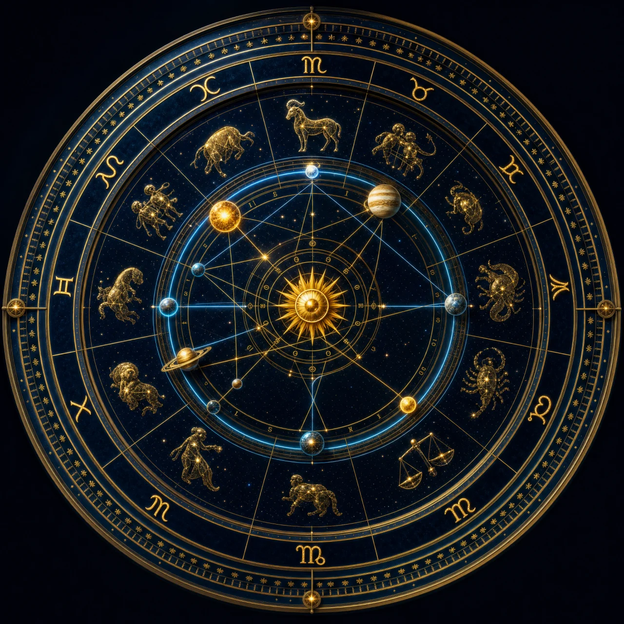 Astrolabio d'Oro e Ruota Astrale — Numeri Cartomanti Online